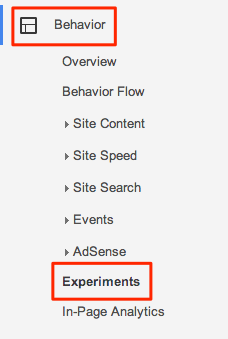 Google Analytics - Behavior > Analytics”></p>
<h2>2. Click “Create experiment.”</h2>
<p><img loading=